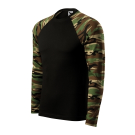 T-shirt CAMOUFLAGE LS 166 MORO BRĄZOWY