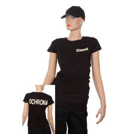 T-shirt damski CMD150 WOMAN CZARNY OCHRONA-B